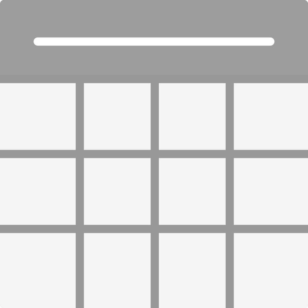 Table Grid Vector Icon Design