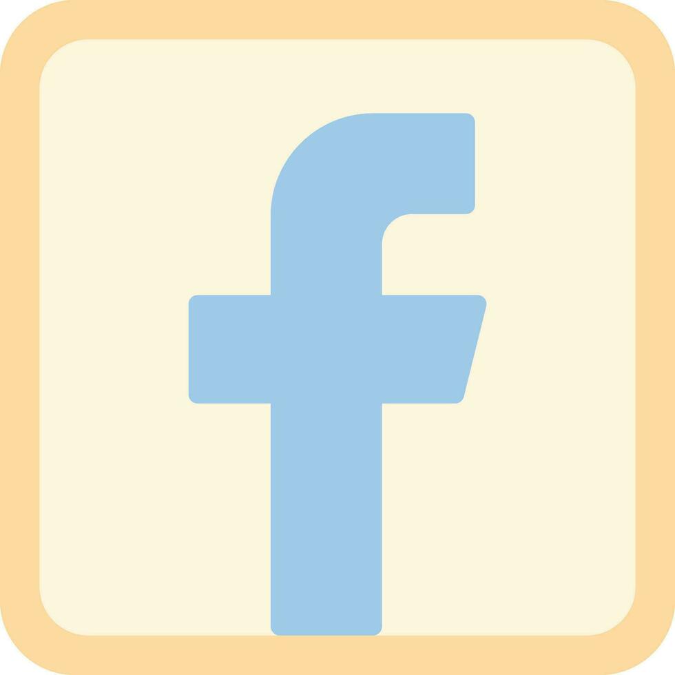 Facebook logo vector icono diseño