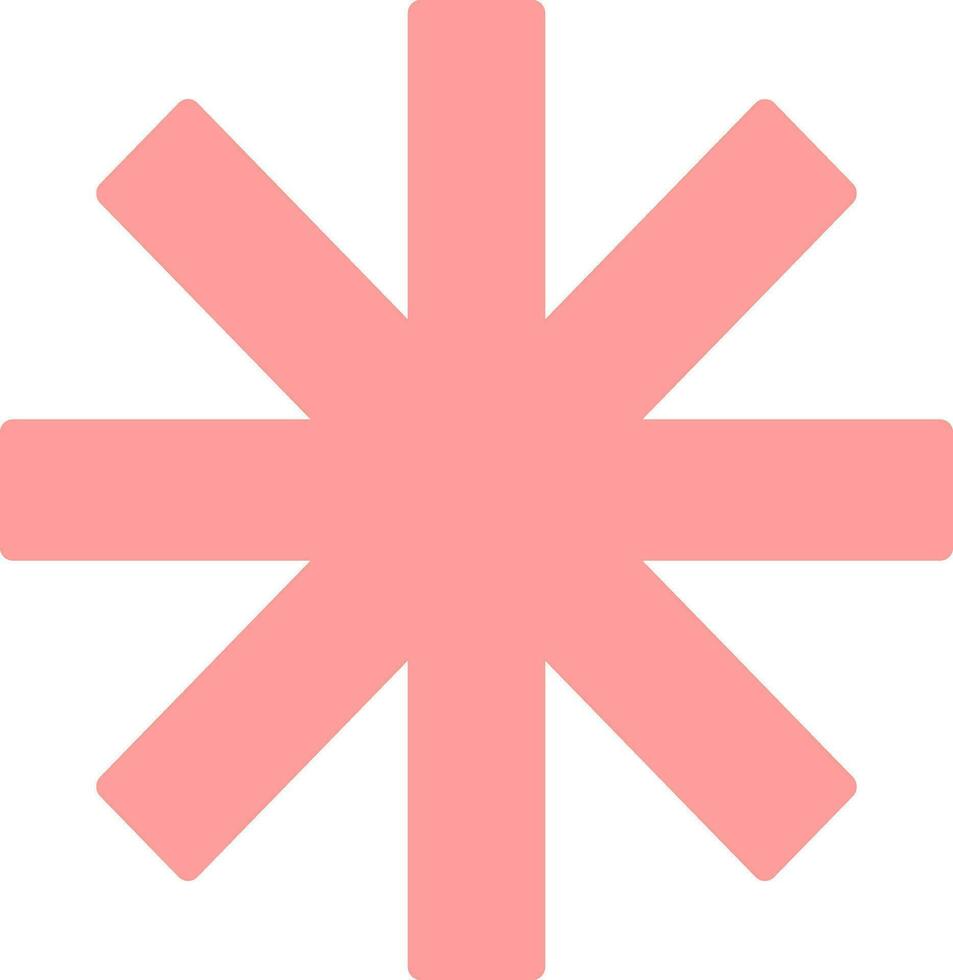 Asterisk Vector Icon Design