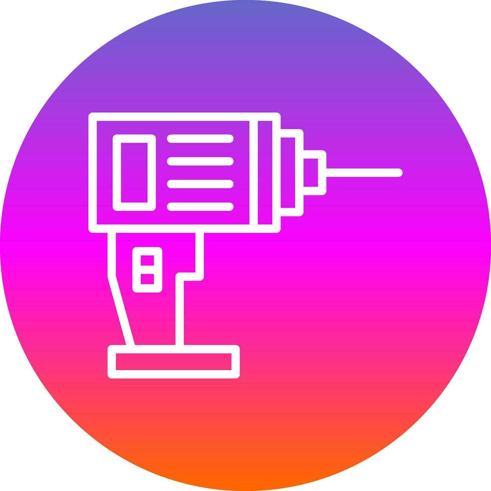 Drill Machine Vector Icon Design