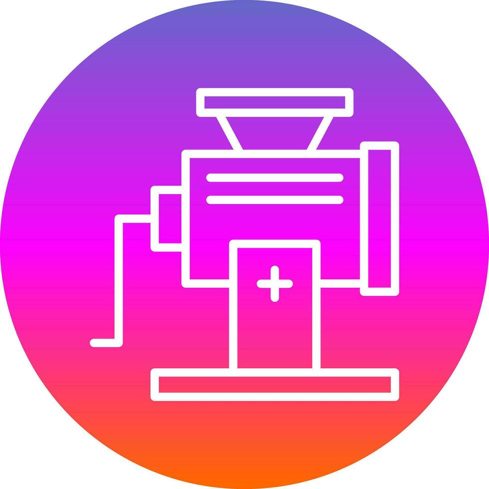 Meat Grinder Vector Icon Design