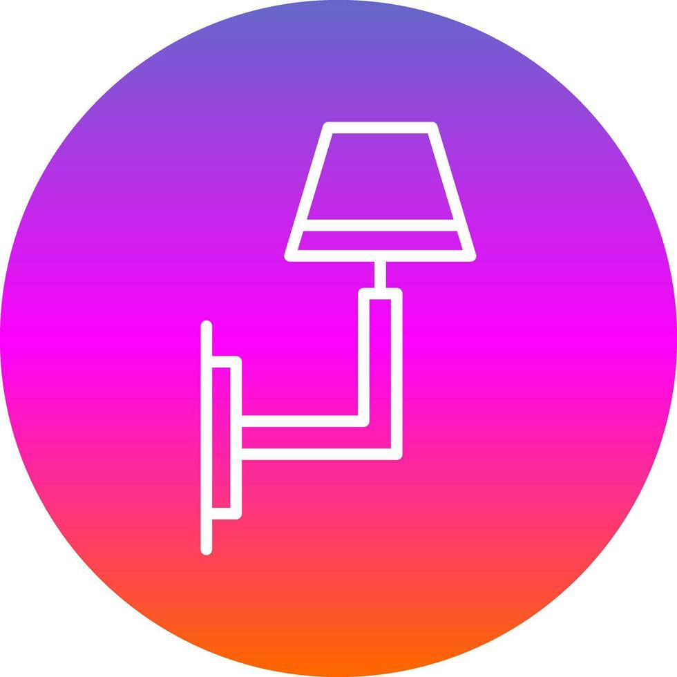 Wall Light Vector Icon Design