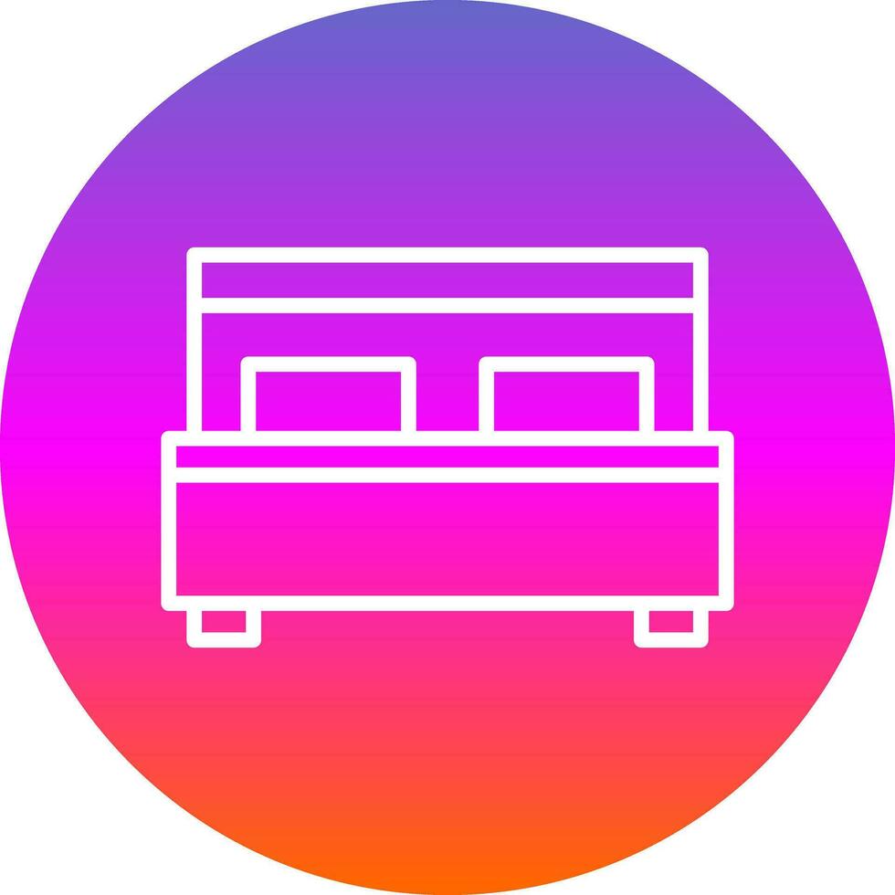 Bed Vector Icon Design