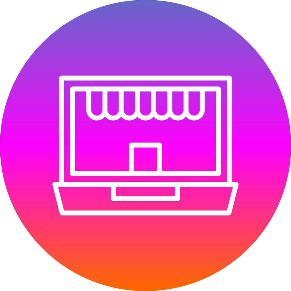 diseño de icono de vector de tienda en línea