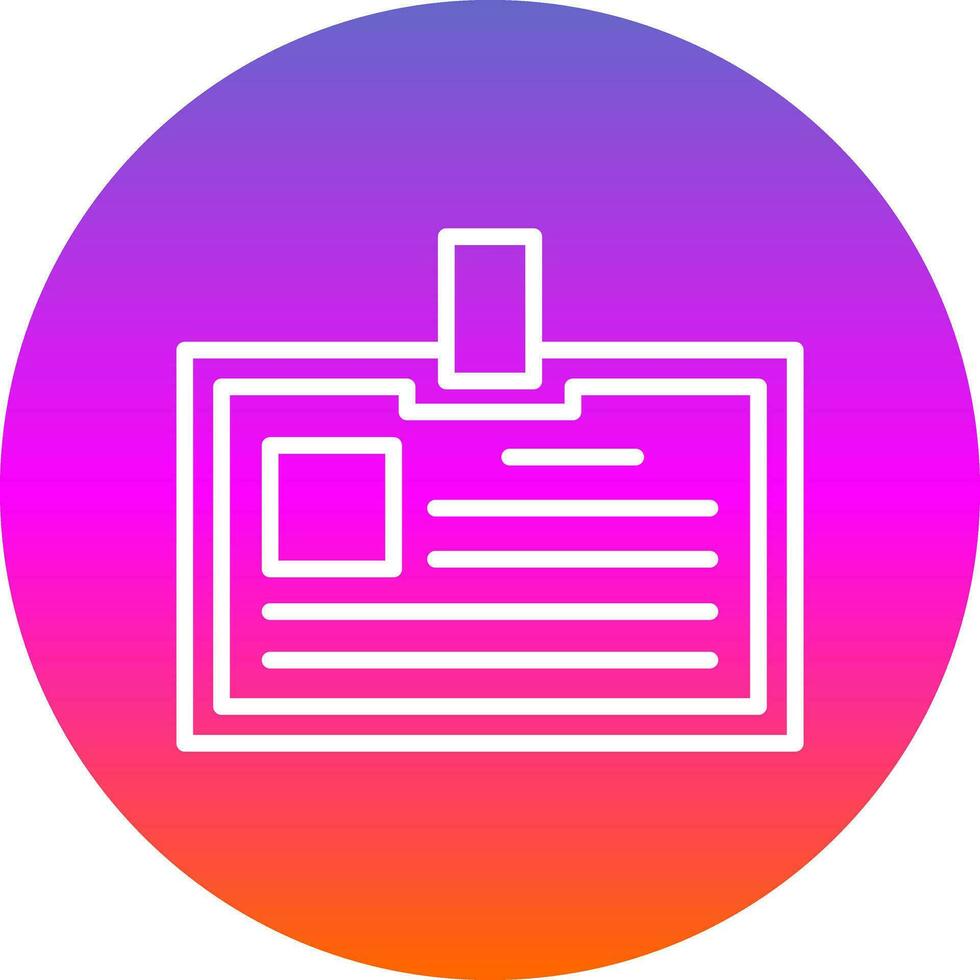 Identification card Vector Icon Design