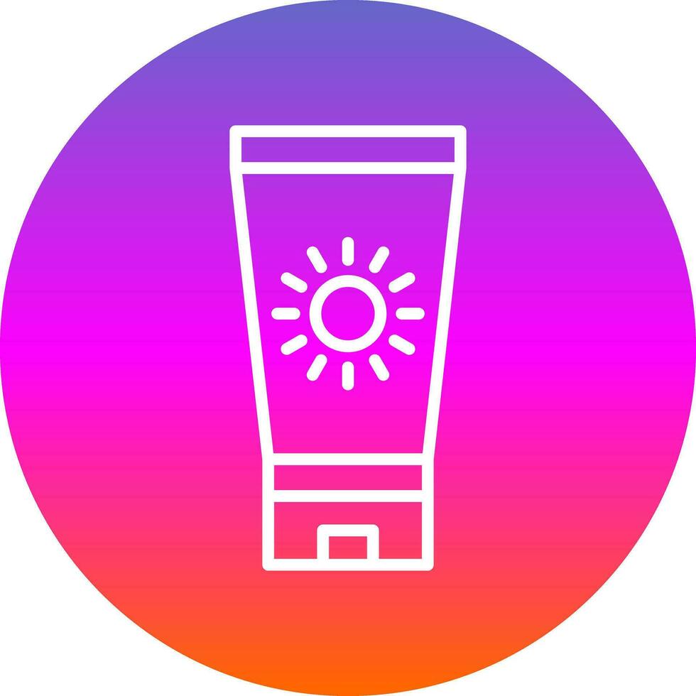 Sun block Vector Icon Design