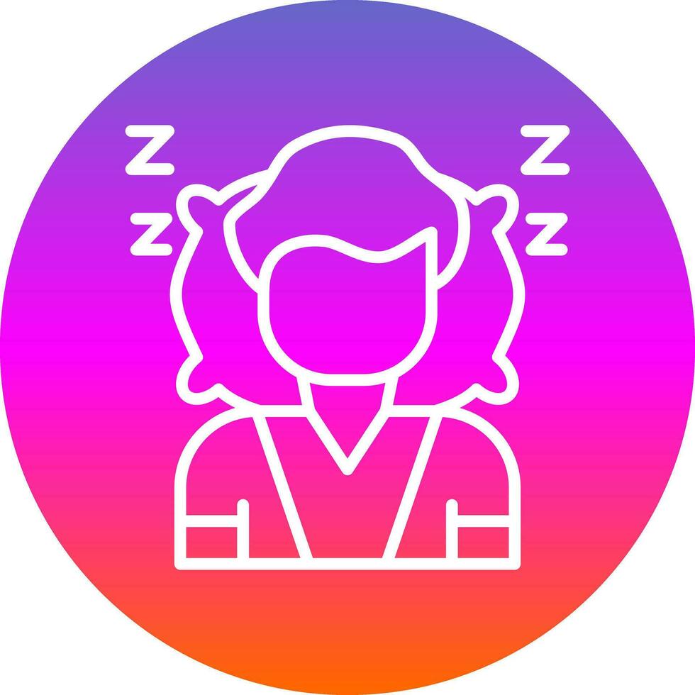 Sleeping Vector Icon Design