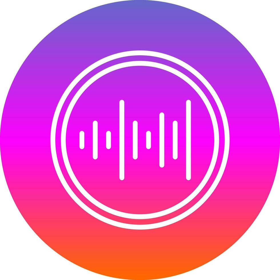 Sound waves Vector Icon Design