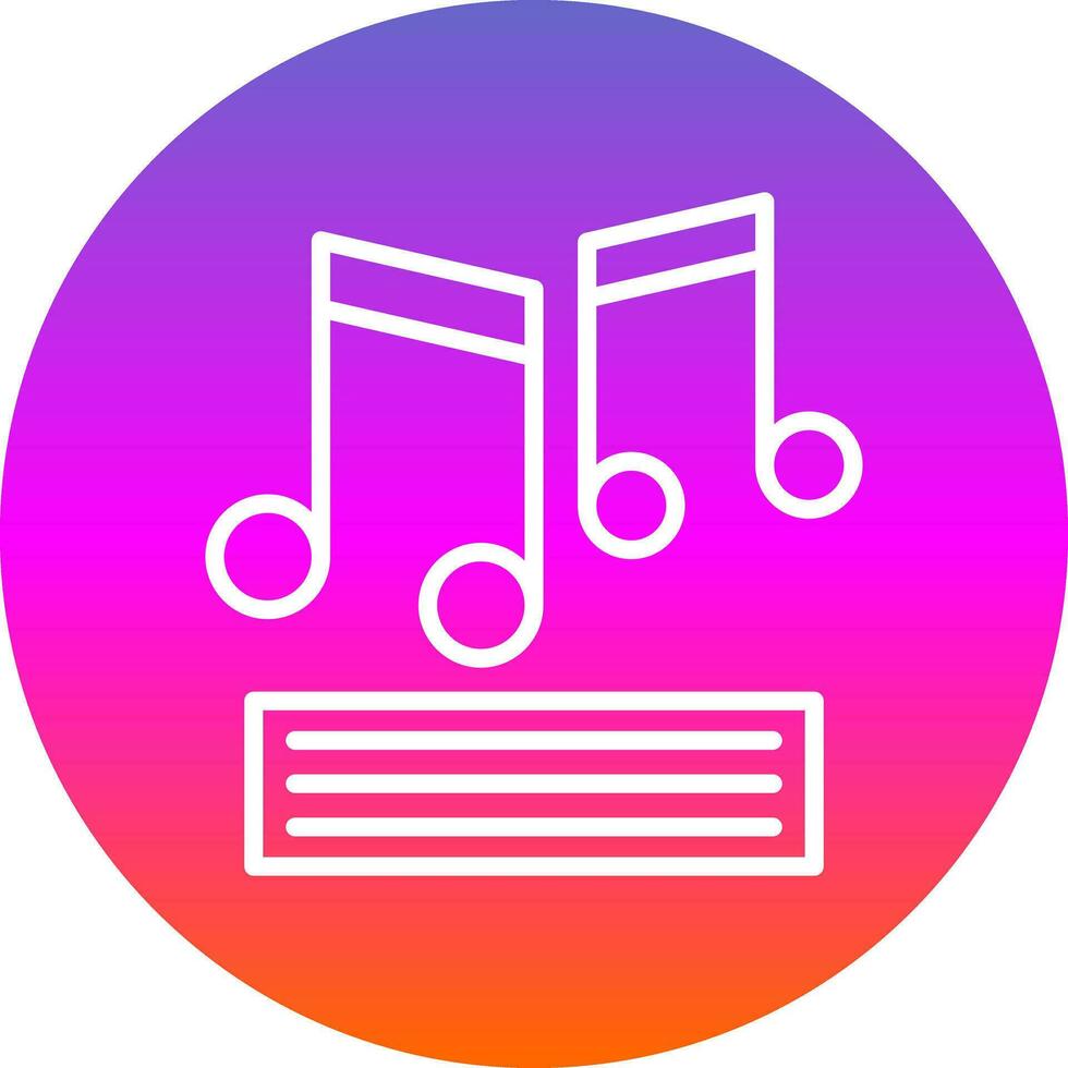 música Nota vector icono diseño