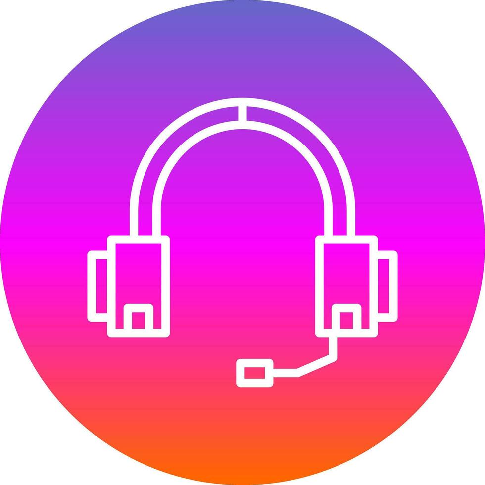 diseño de icono de vector de auriculares