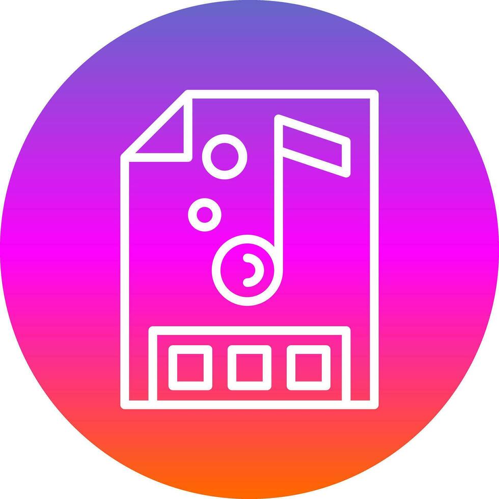 Music file Vector Icon Design