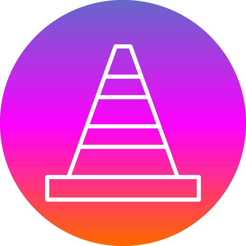 Traffic cone Vector Icon Design