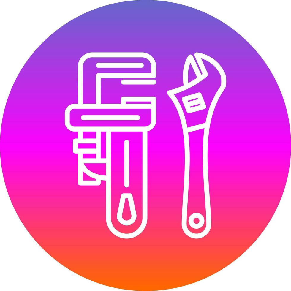 Pipe wrench Vector Icon Design