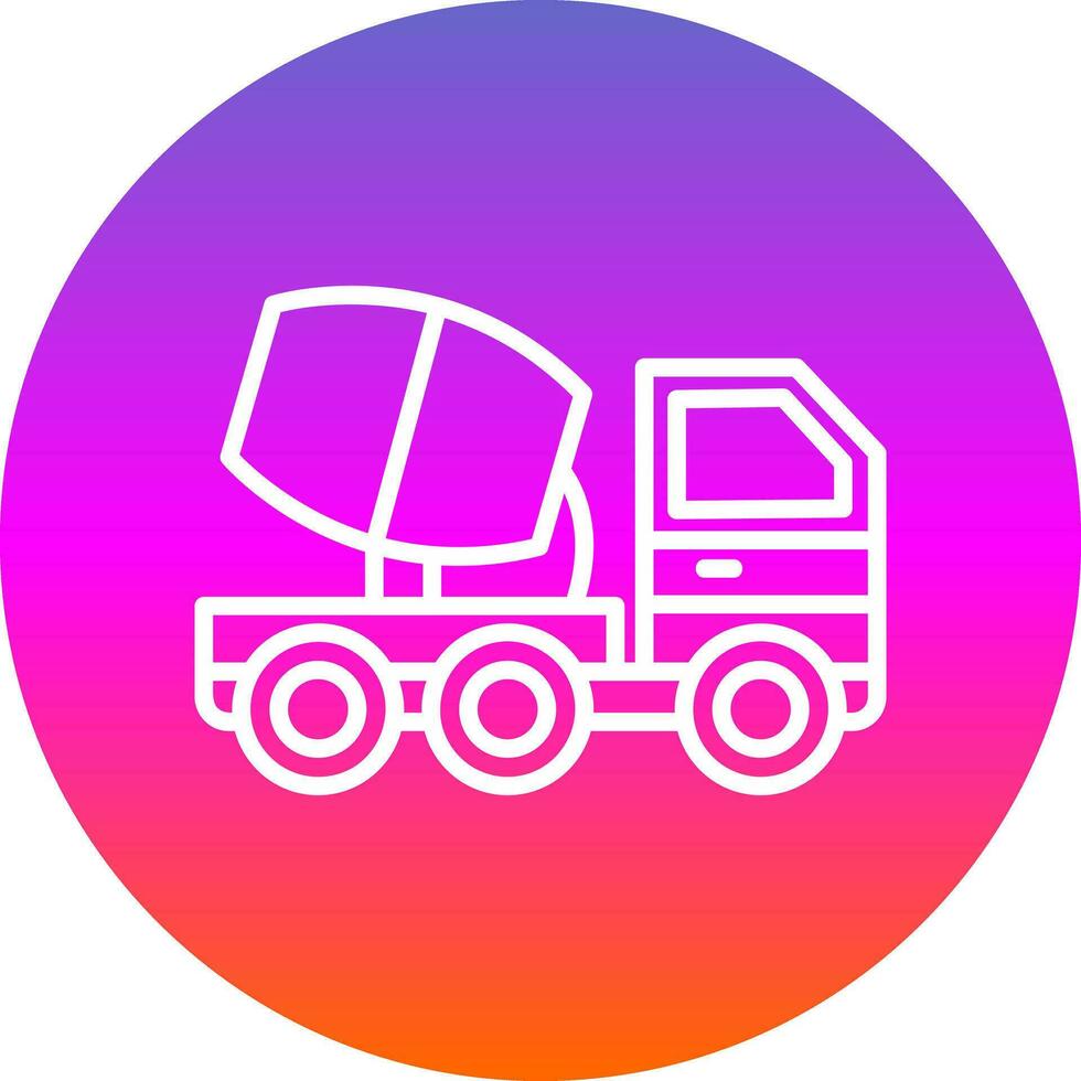 Cemment truck Vector Icon Design