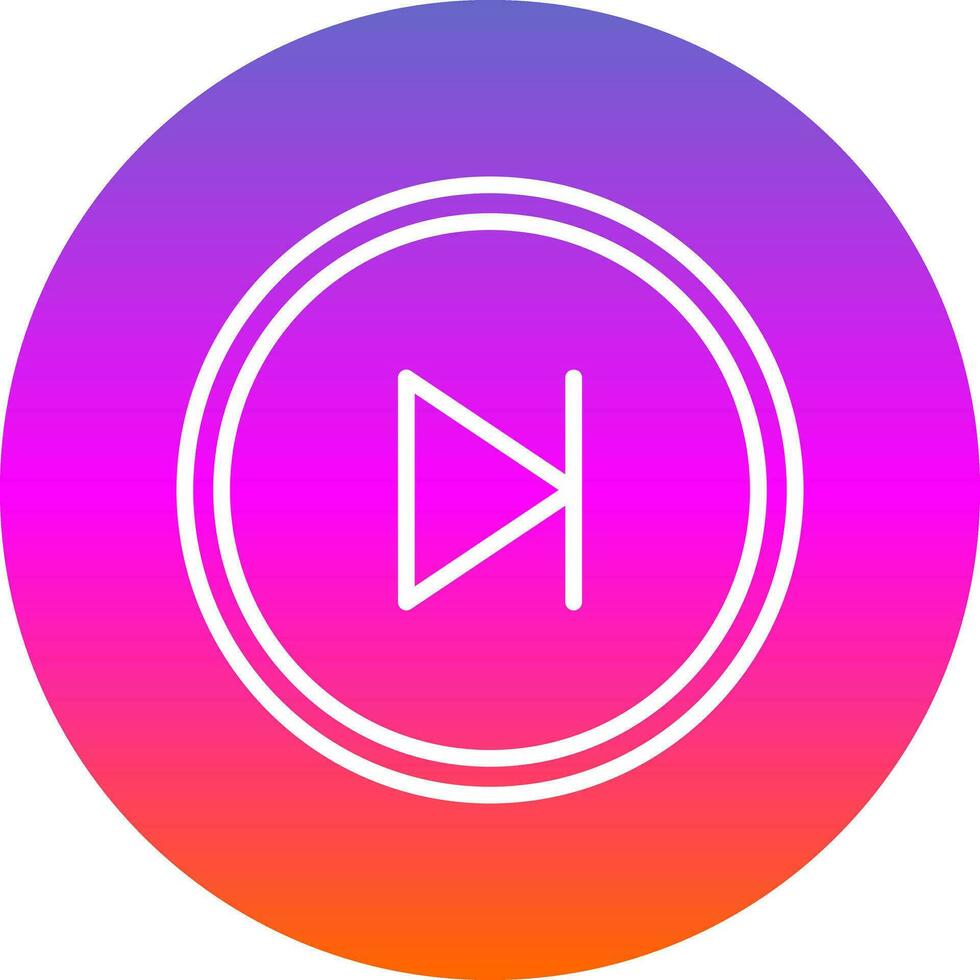 Skip Vector Icon Design