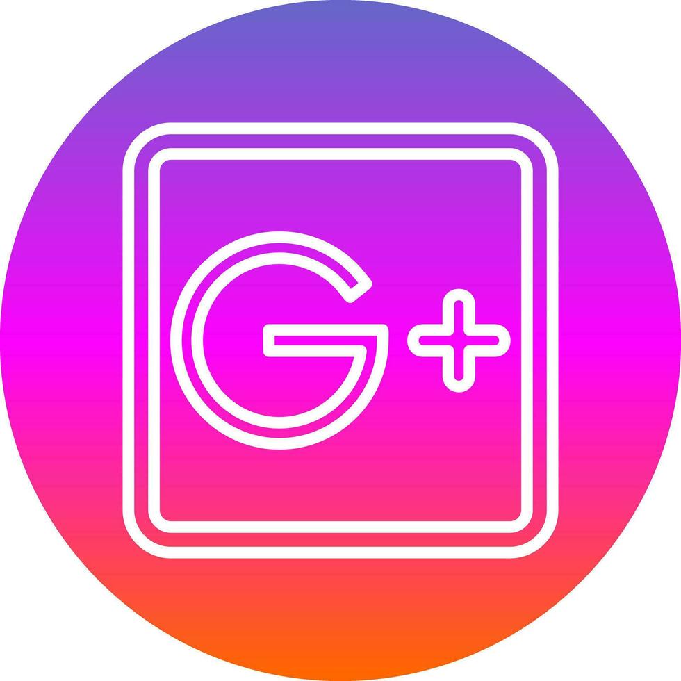 Google Plus Vector Icon Design