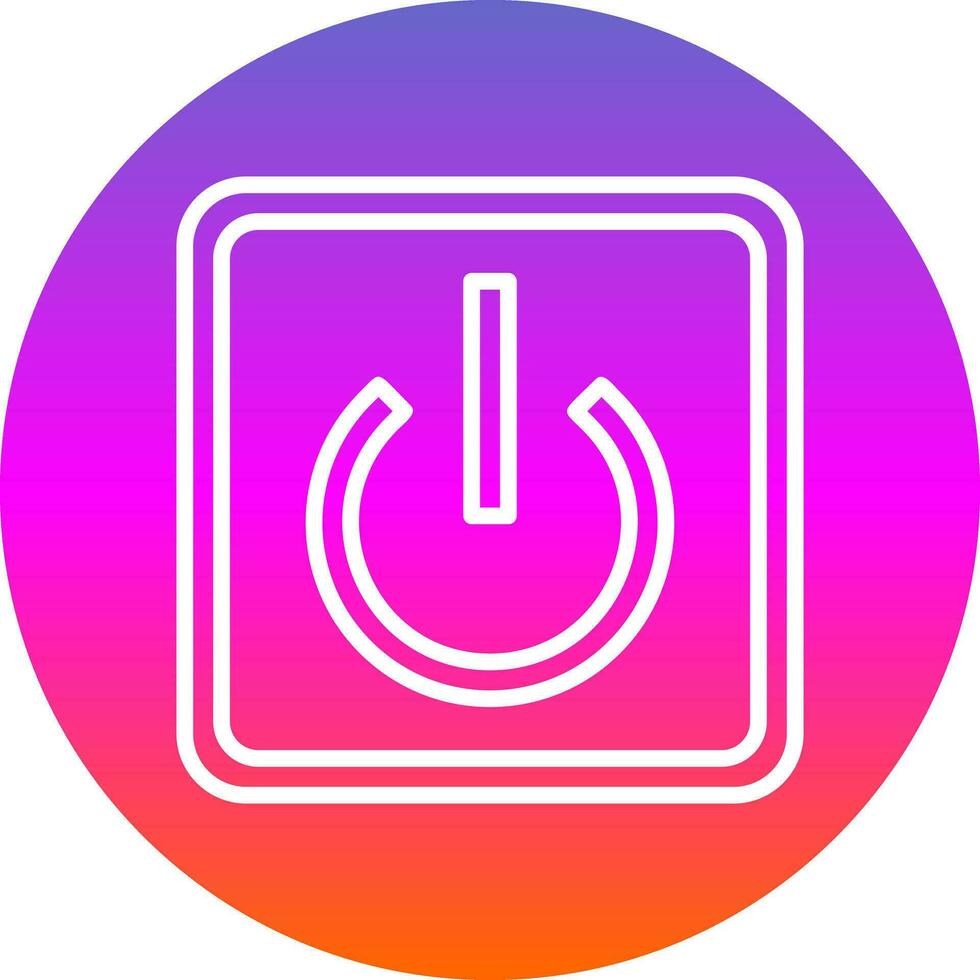 Power Button Off Vector Icon Design