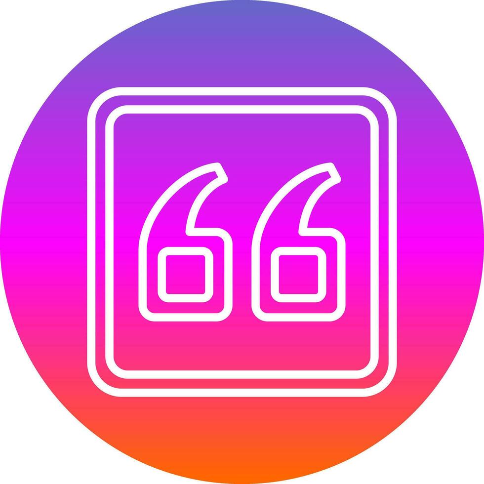 Quote Left Vector Icon Design