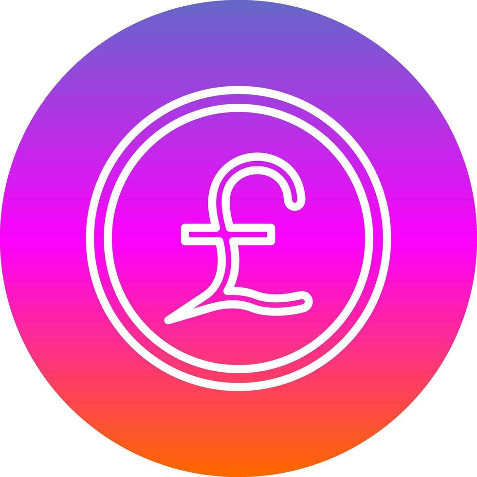 Pound Vector Icon Design