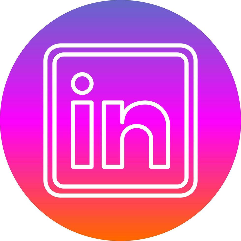 Linkedin Vector Icon Design