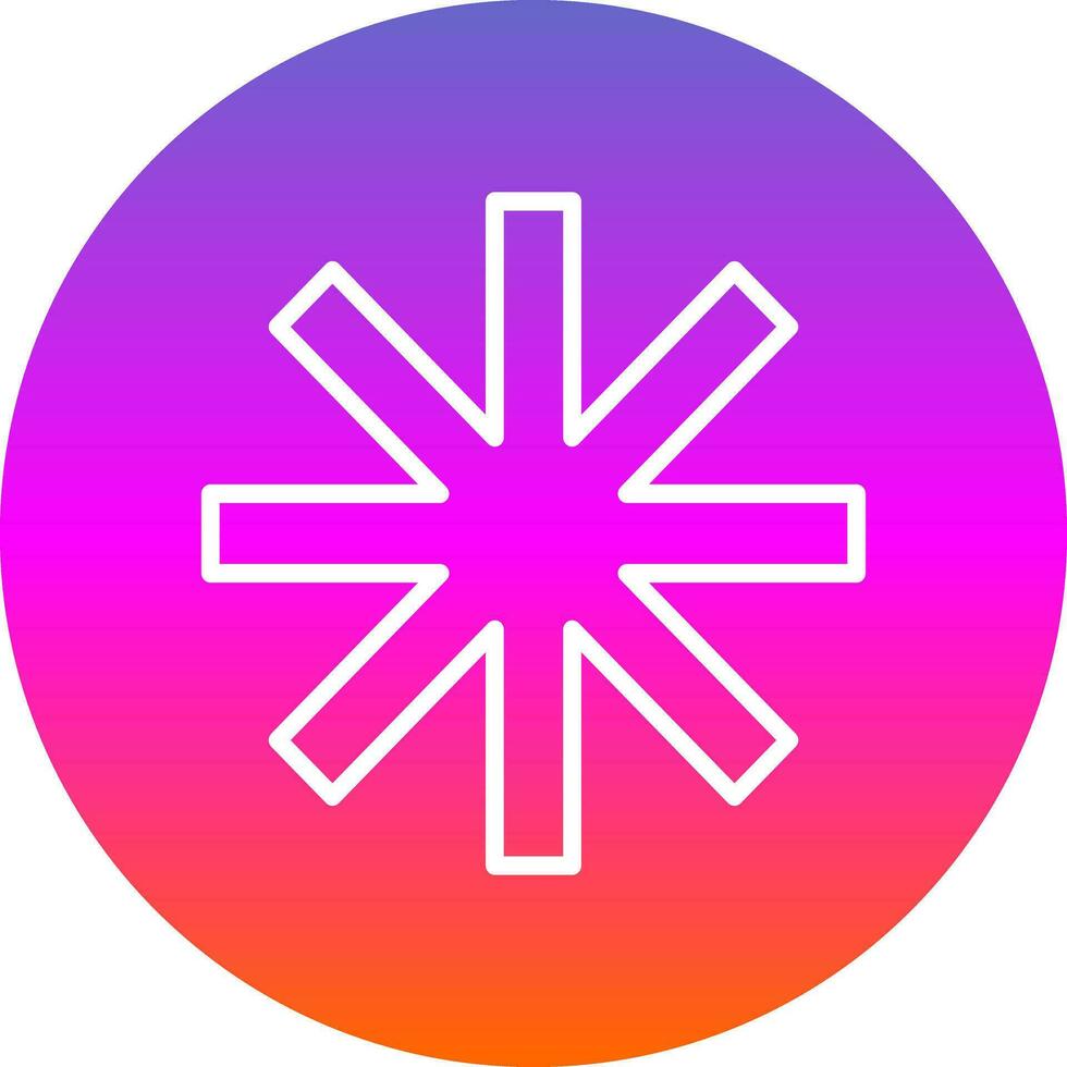 Asterisk Vector Icon Design