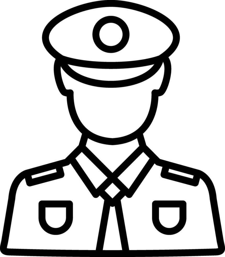 Policeman Vector Icon Design