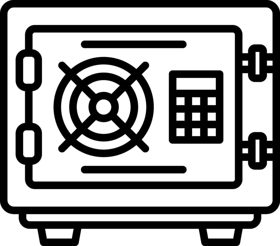 Safe box Vector Icon Design