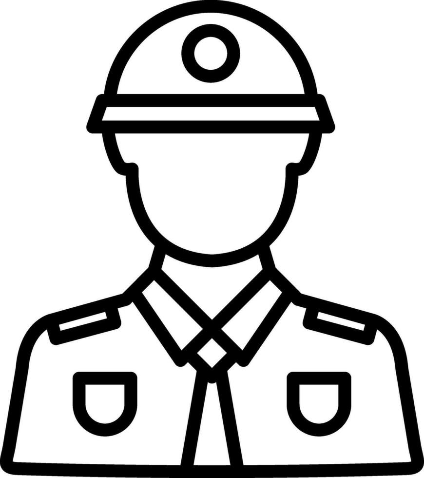 Soldier Vector Icon Design