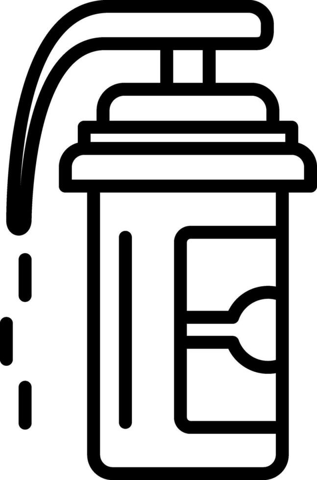 Pepper spray Vector Icon Design