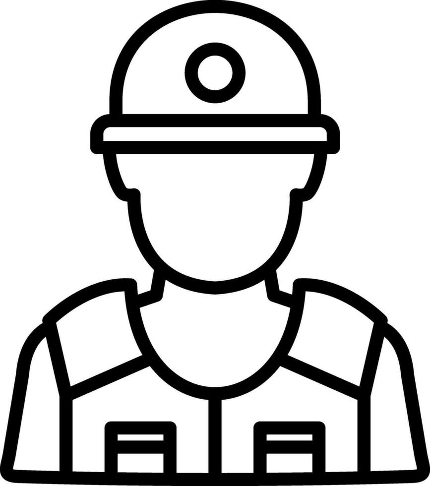 Riot police Vector Icon Design