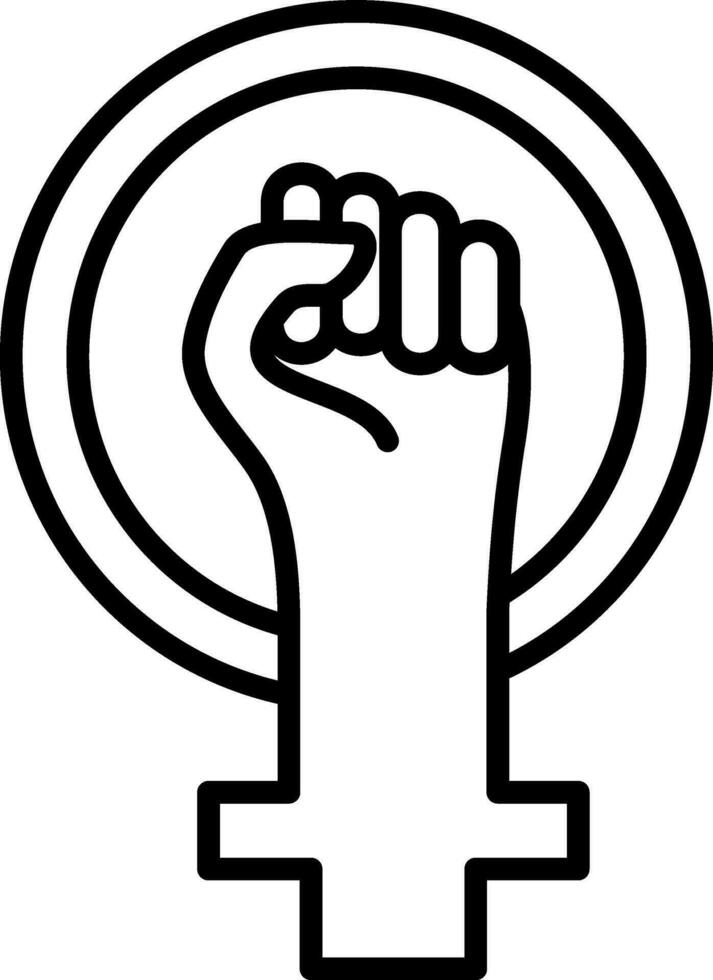 Feminism Vector Icon Design