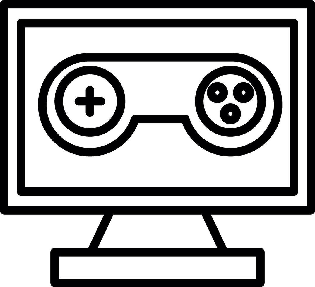 Pc game Vector Icon Design