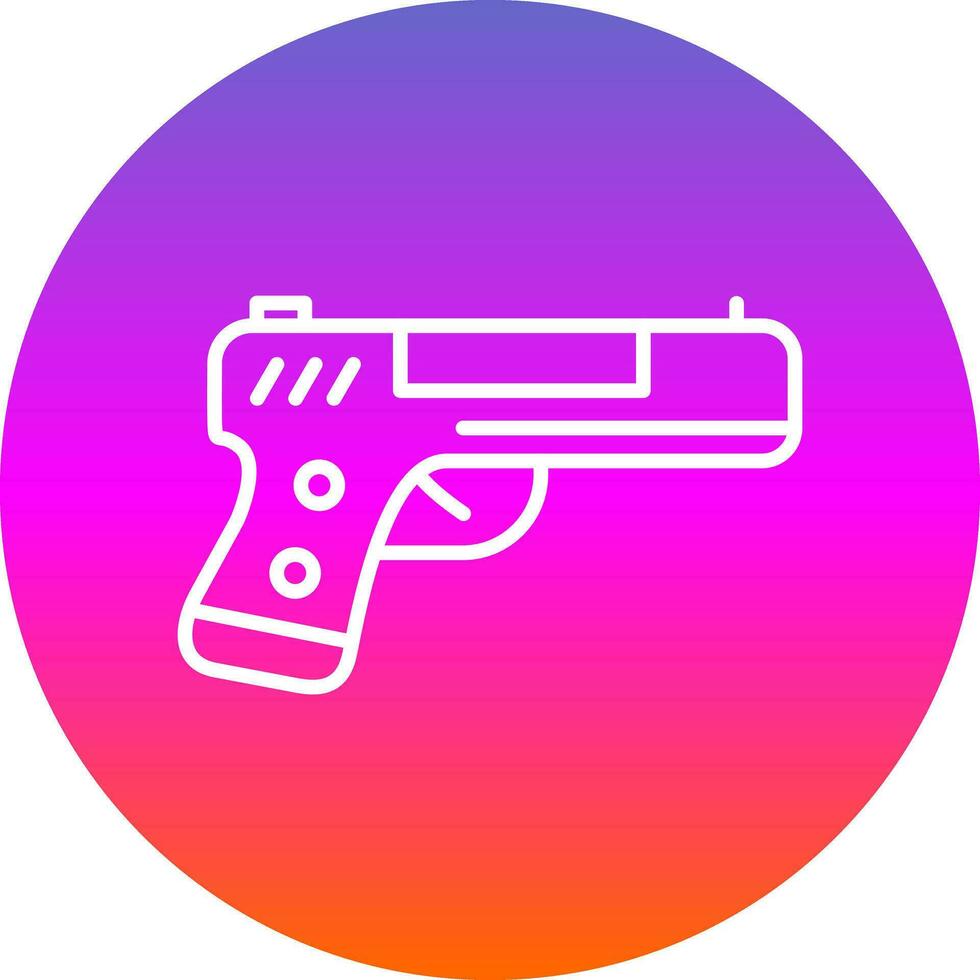 Handgun Vector Icon Design