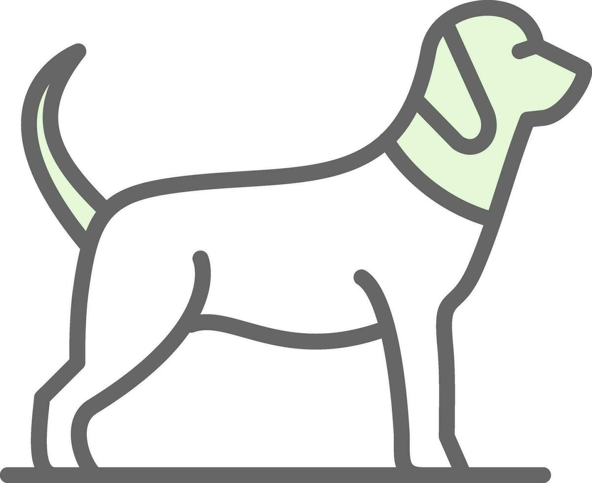 diseño de icono de vector de perro