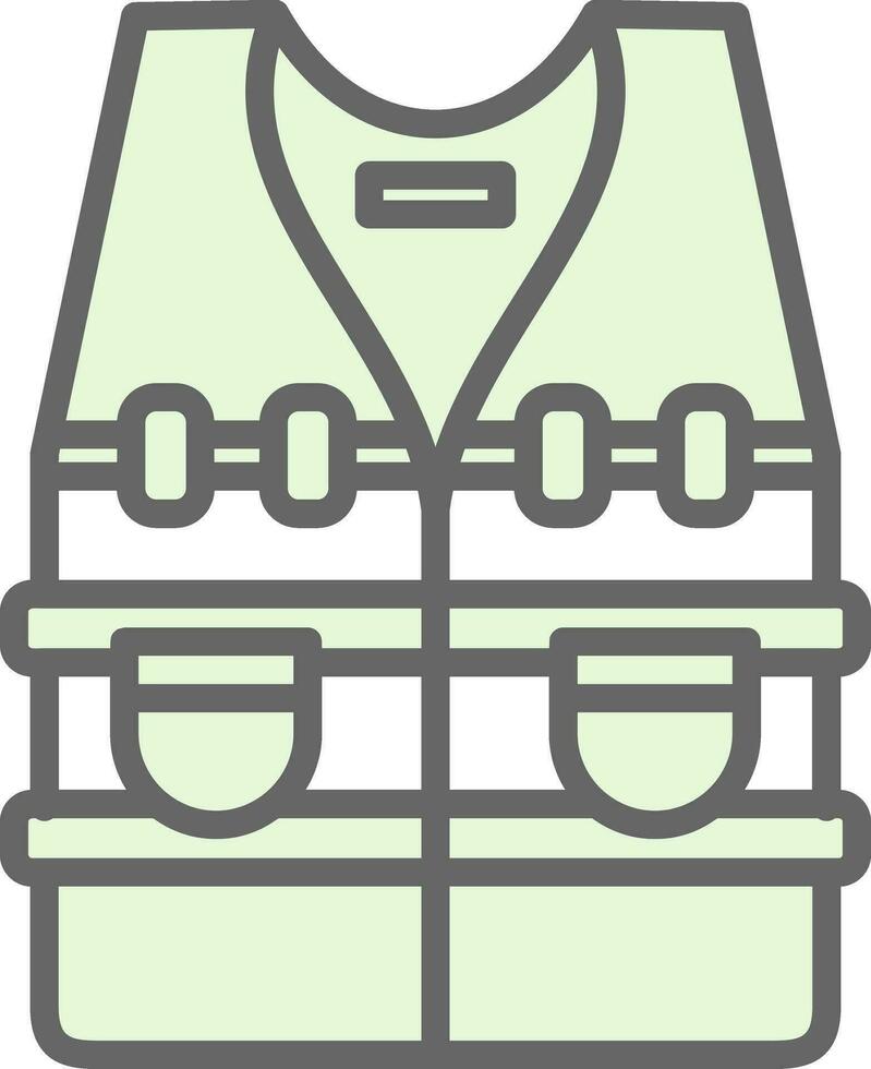 Bulletproof vest Vector Icon Design