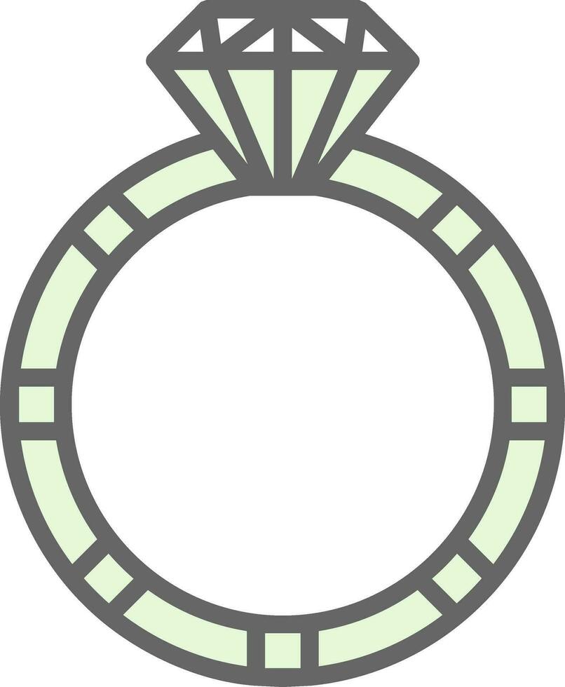 Diamond ring Vector Icon Design