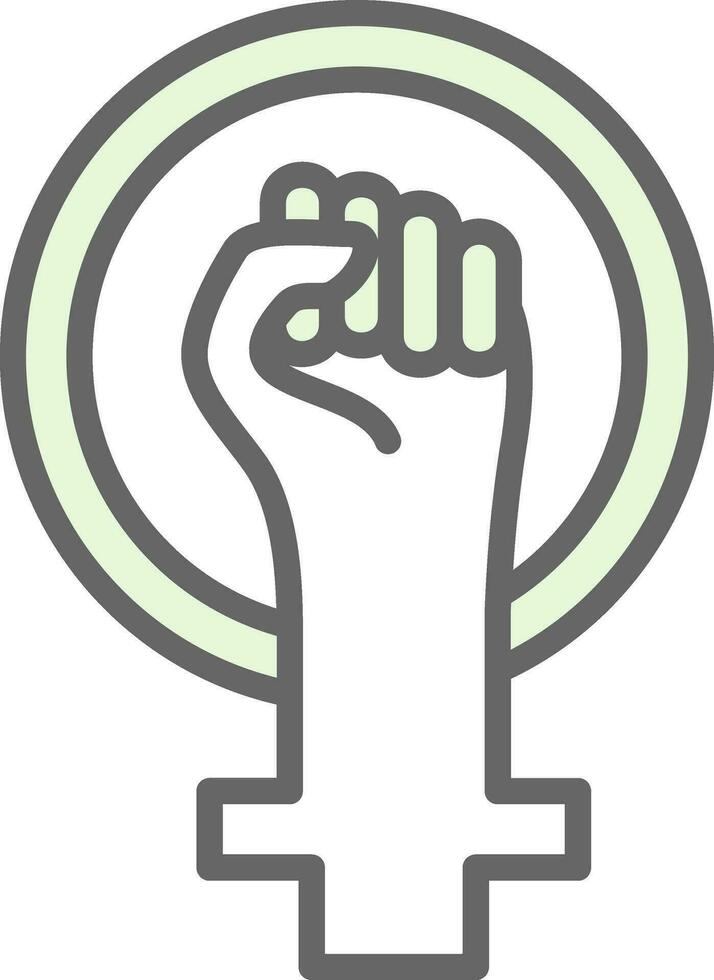 Feminism Vector Icon Design