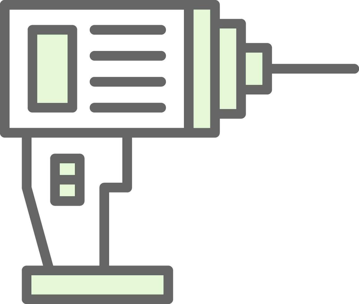 Drill Machine Vector Icon Design