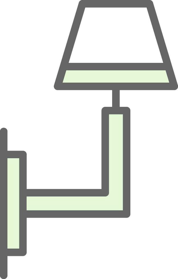 Wall Light Vector Icon Design