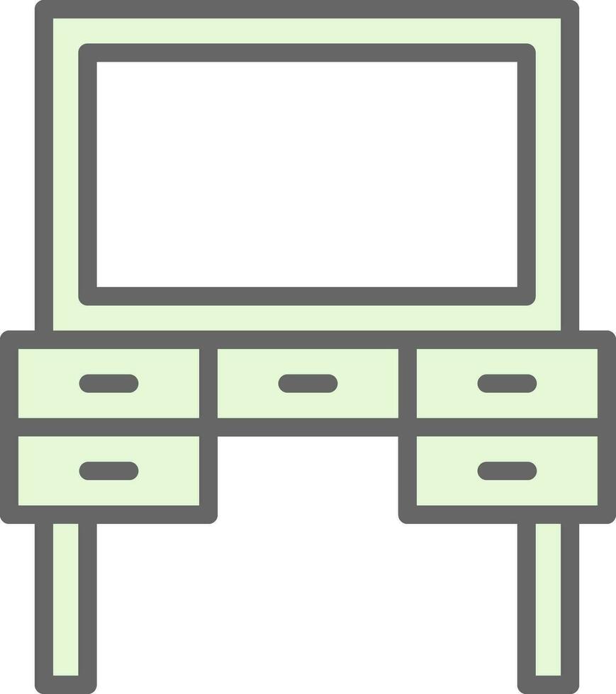 Dressing Table Vector Icon Design