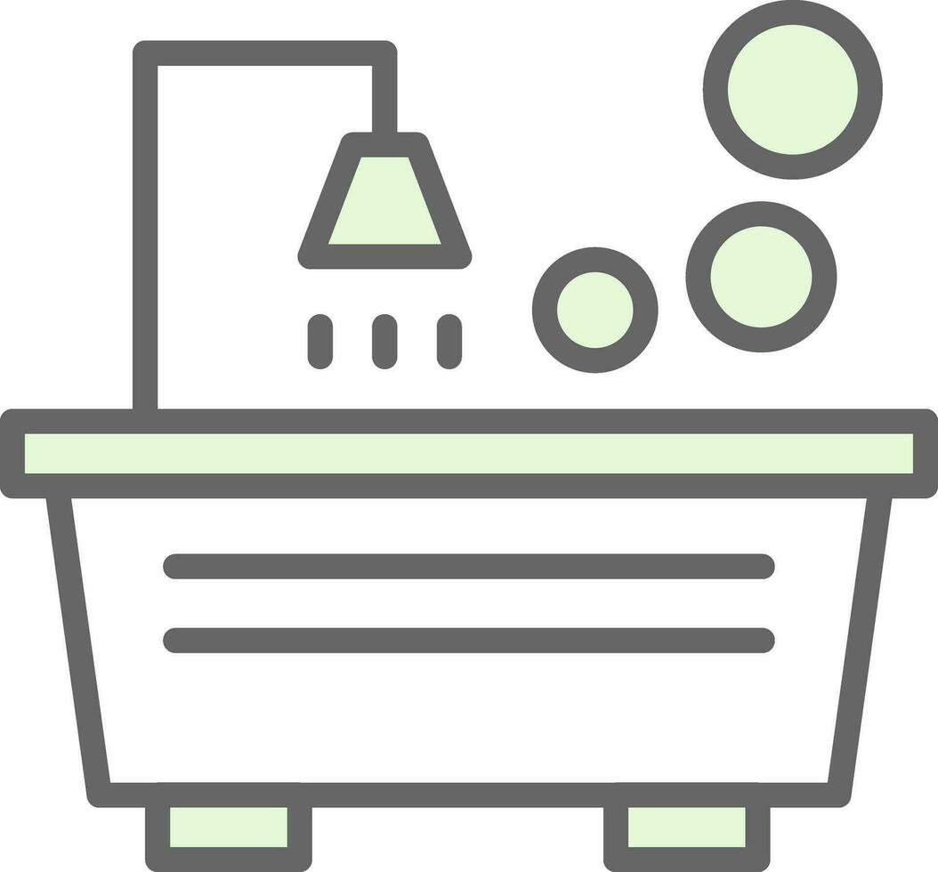 Tub Vector Icon Design