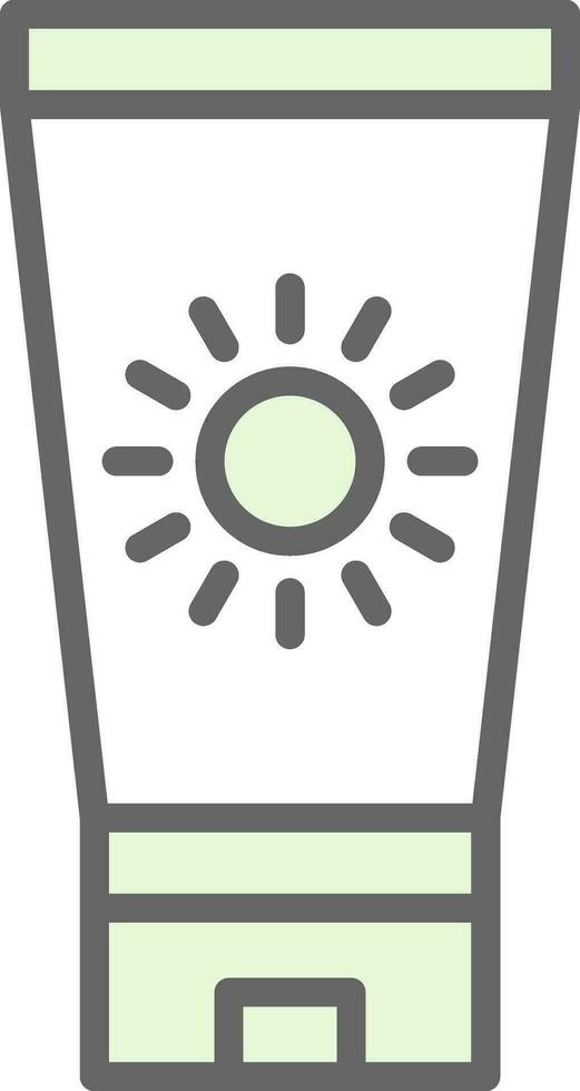 Sun block Vector Icon Design