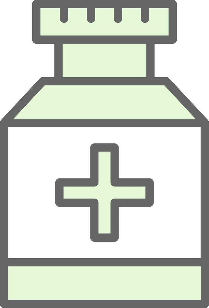 Pill jar Vector Icon Design