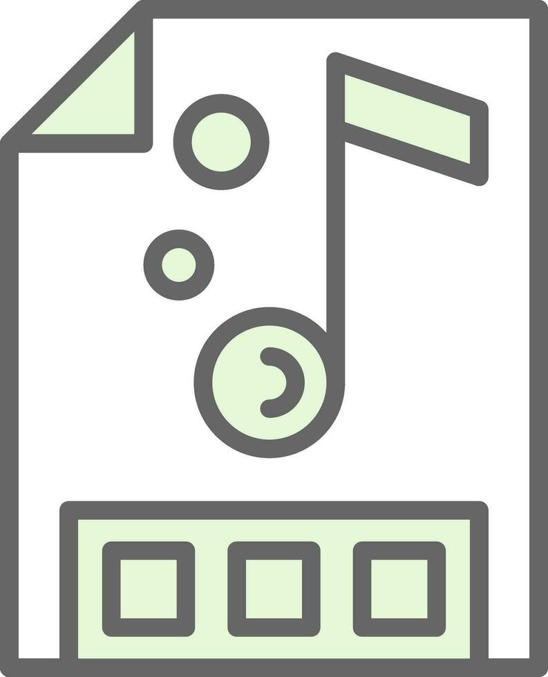Music file Vector Icon Design