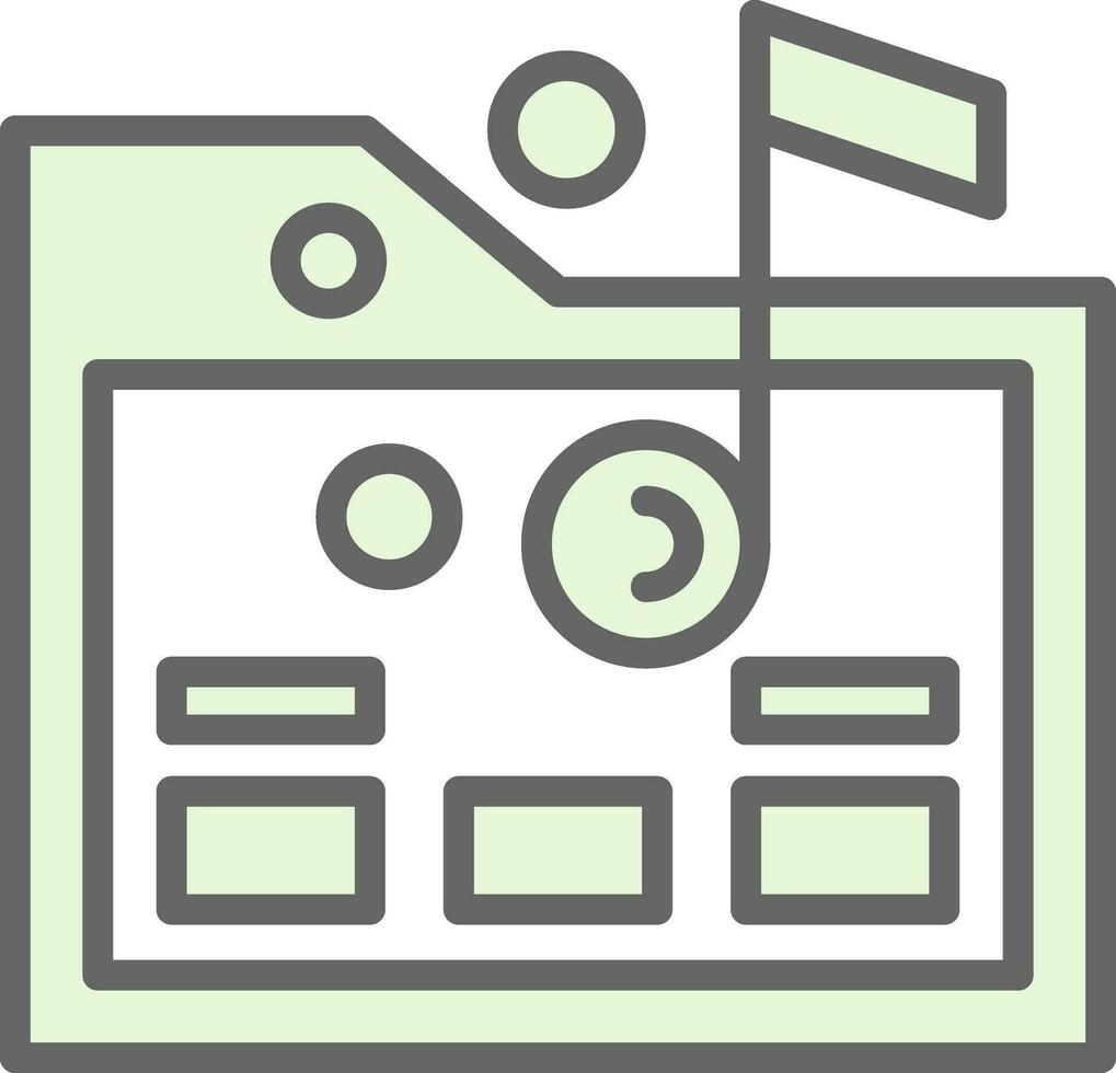 Music folder Vector Icon Design
