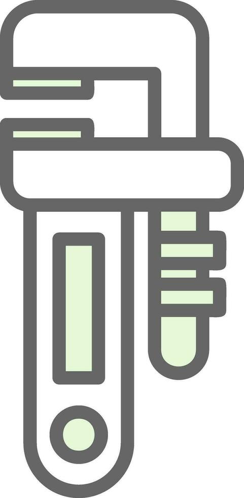 Pipe wrench Vector Icon Design