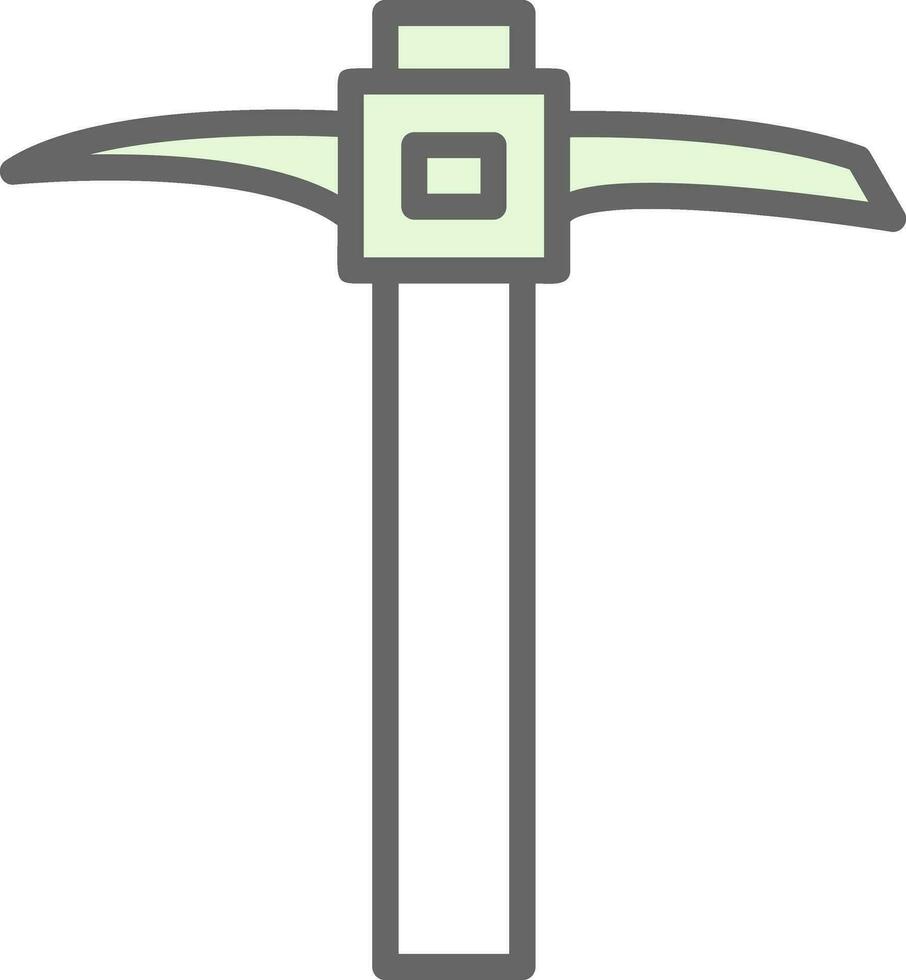 Pickaxe Vector Icon Design