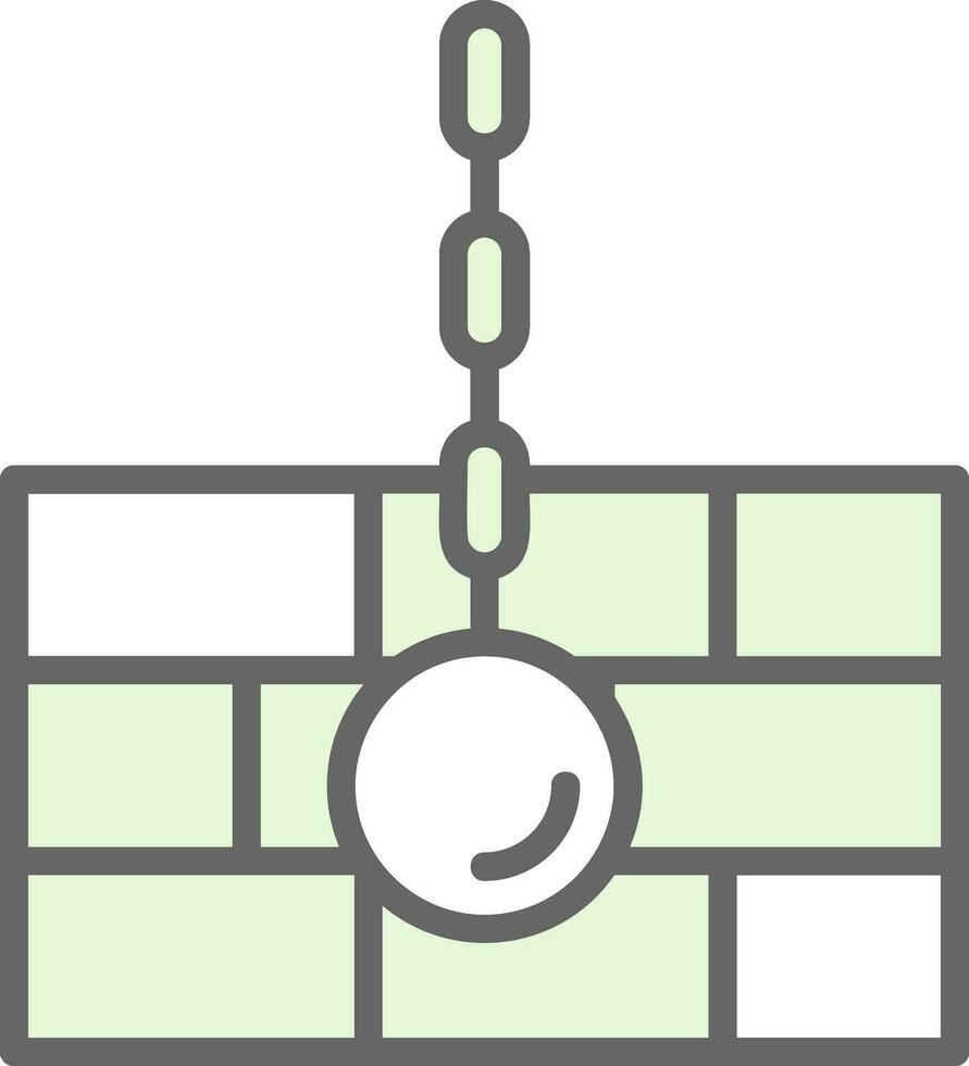 Wrecking ball Vector Icon Design