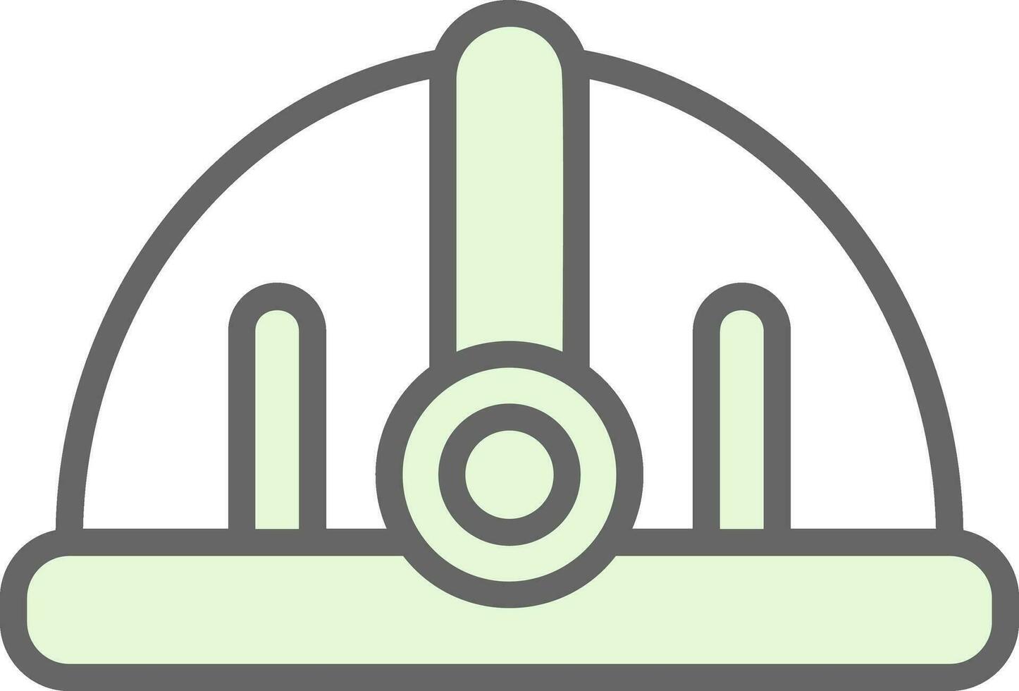 Torch helmet Vector Icon Design
