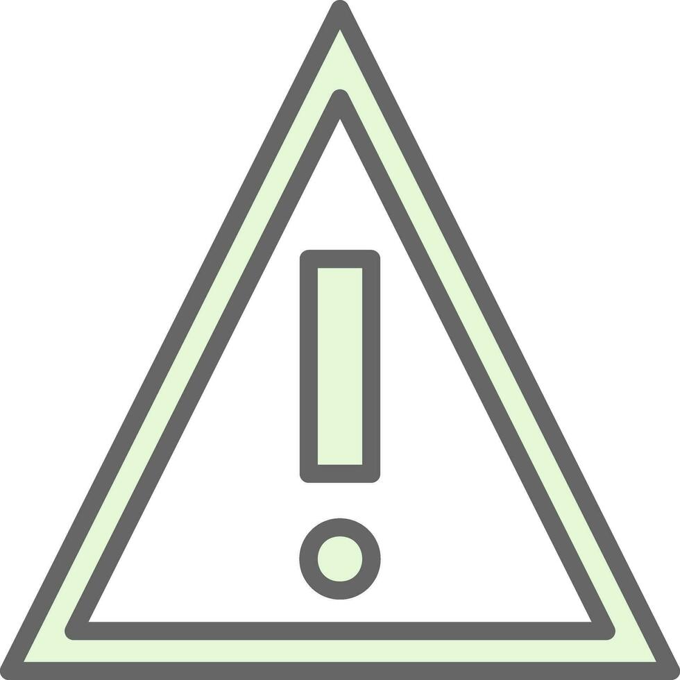diseño de icono de vector de advertencia